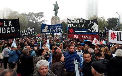 Gran cantidad de militantes participaron del acto por el D�a de la Lealtad Peronista
