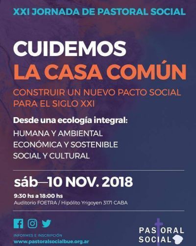 Inscriben en la XXI Jornada de Pastoral Social de Buenos Aires