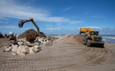 Por las extracciones de arena en playas del norte, piden explicaciones a Provincia y al Municipio