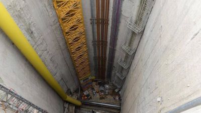 Cuarenta metros bajo el agua: un viaje por el t�nel que se hunde en el R�o de la Plata