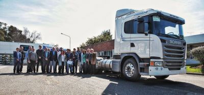 Scania Argentina present� los primeros camiones propulsados a gas natural licuado del pa�s
