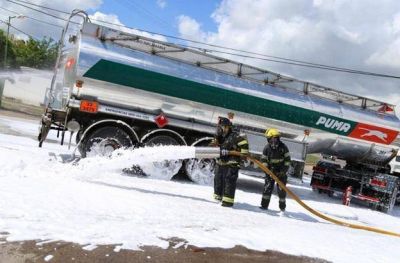 Se realiz� un simulacro en la v�a p�blica 