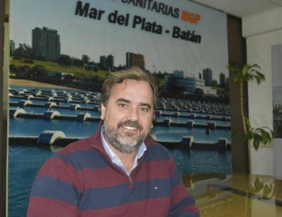 El 100% de conexi�n de agua para los vecinos de General Pueyrred�n, una de las metas de Giri en OSSE