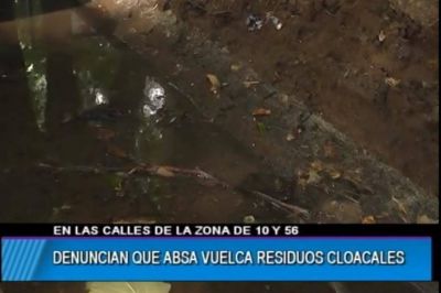 En centro platense, vecinos denuncian que en una semana ABSA volc� dos veces residuos cloacales y temen por la salud