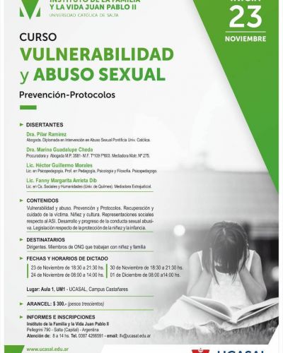 Curso: Vulnerabilidad y Abuso Sexual 