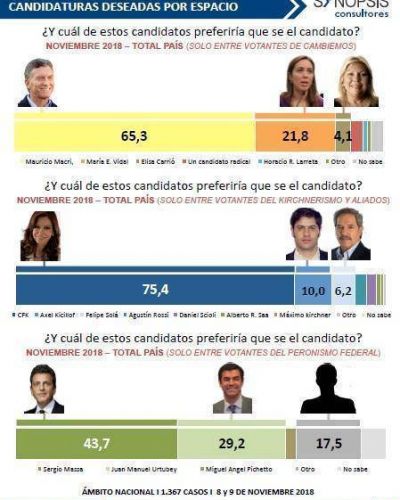 Encuesta Synopsis: �Qui�n es el mejor candidato en cada espacio pol�tico?