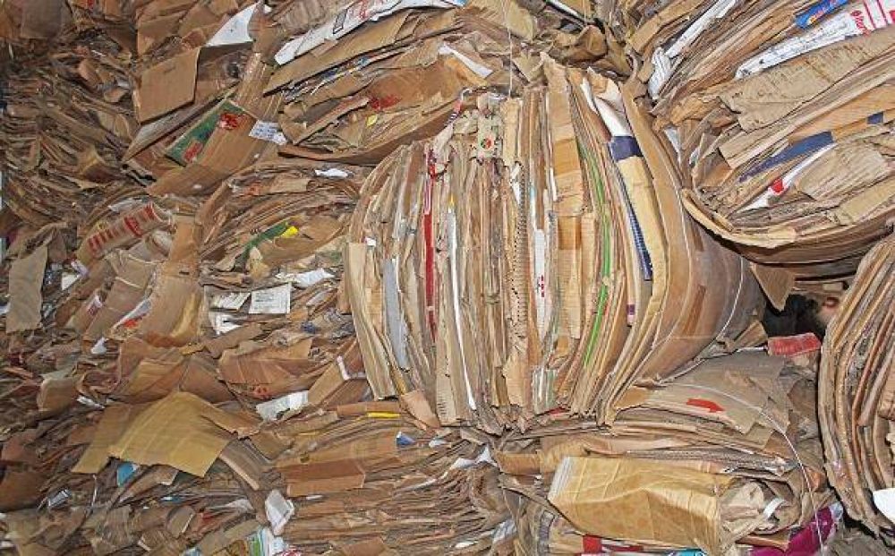 Nueva carga de material reciclable: 8000 Kilos de cartn ya no son basura en Castelli