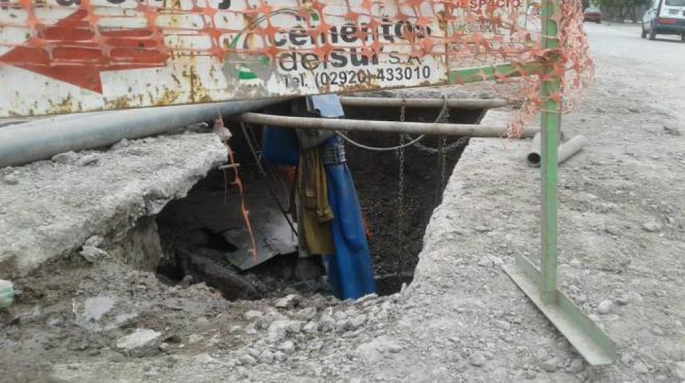 Obra cloacal en Viedma: multarn a Cementos del Sur por mala praxis