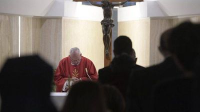Papa, Santa Marta: anunciar a Cristo no es marketing sino coherencia de vida