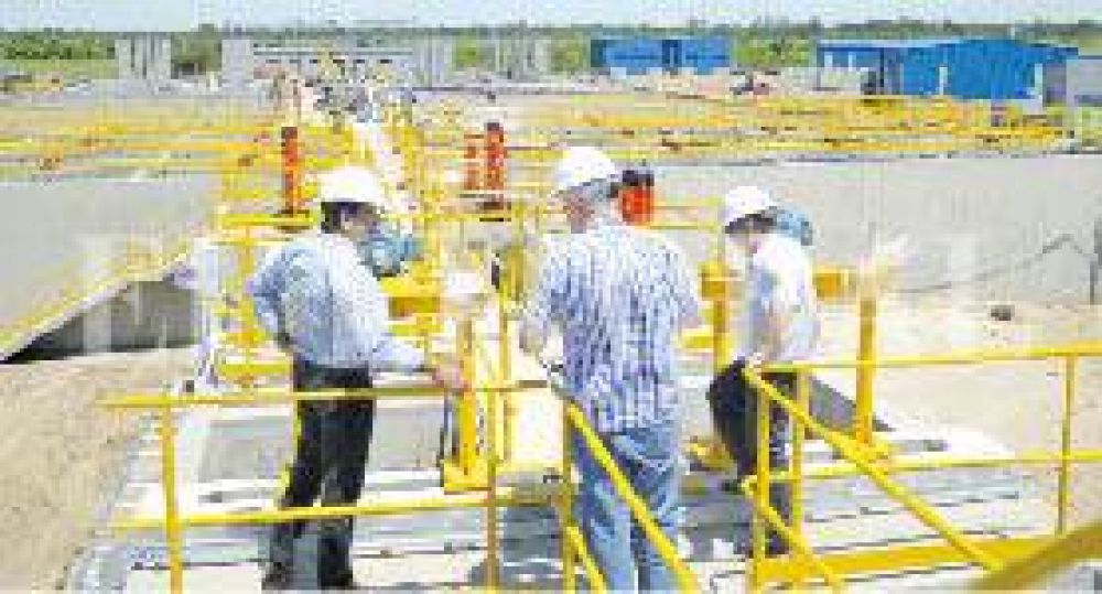 Acueducto Reconquista: contin�an los trabajos de la planta potabilizadora