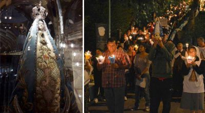Cientos de argentinos saludan a Nuestra Se�ora del Valle durante su novenario