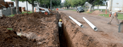 Avanza la obra de saneamiento que beneficiar� a 35.000 vecinos 