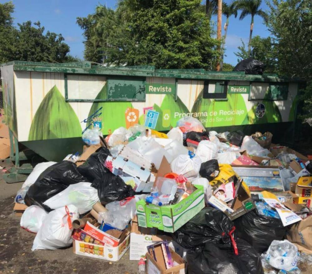 El Municipio de San Juan monitorea incidente con basura en el Parque Central