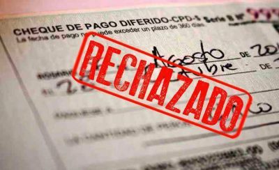 Expendedores advierten que este a�o creci� la cantidad de cheques rechazados