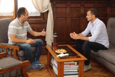 Maggiotti recibi� la visita de Bucca y juntos recorrieron obras