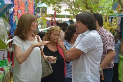 San Fernando acompa�� la muestra de jardines provinciales en Plaza Mitre