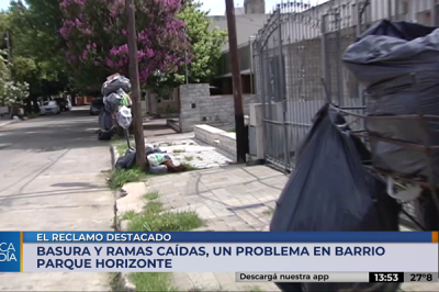 La calle Punta del Este acumula basura desde hace 10 d�as