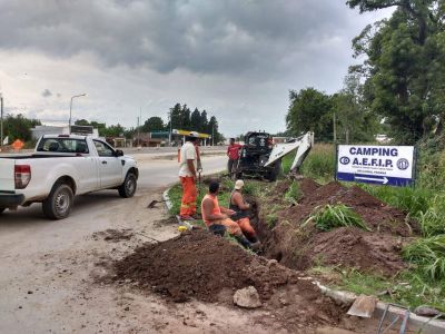 Concluy� la primera etapa del tendido de agua potable en el Acceso Sur de Paran� 