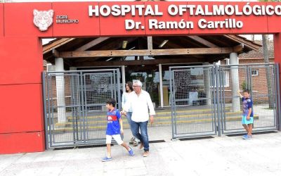Julio Zamora y su equipo supervisaron la atenci�n del Hospital Oftalmol�gico de Tigre