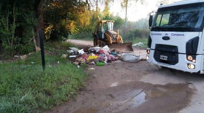 El Municipio limpi� un basural en el barrio Parque Natura