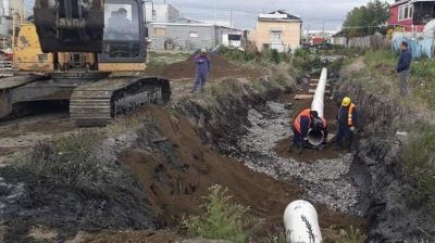 Realizan entubamientos para mejorar el sistema de desag�es pluviales