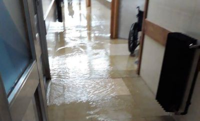 La lluvia provoc� inconvenientes en el Hospital