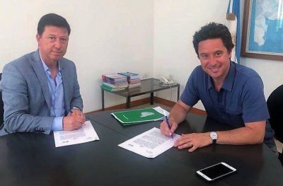 Bevilacqua firm� convenio con S�nchez Zinny para ejecuci�n de una obra