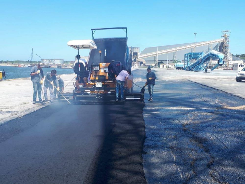 ROJAS: Seguimos trabajando con obras para mejorar la logstica interna de Puerto Quequn