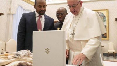 El Papa Francisco se encuentra con el Primer Ministro de Etiop�a
