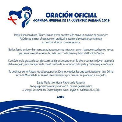 Oración oficial para la JMJ Panamá 2019