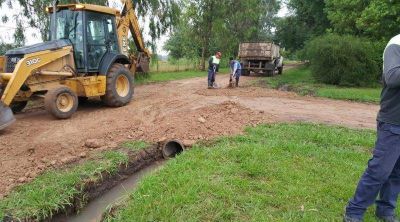 Alto Los Cardales: se realizaron trabajos de zanjeo y canalizaci�n de desag�es