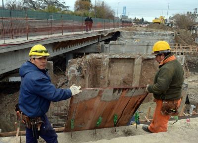 As� son las obras en el arroyo El Gato por las inundaciones