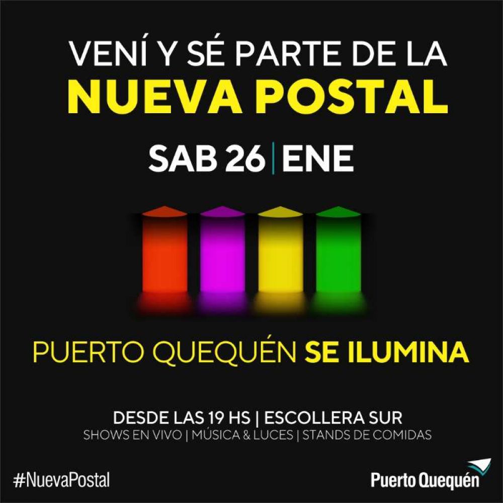 Show lum�nico en el Puerto Quequ�n 