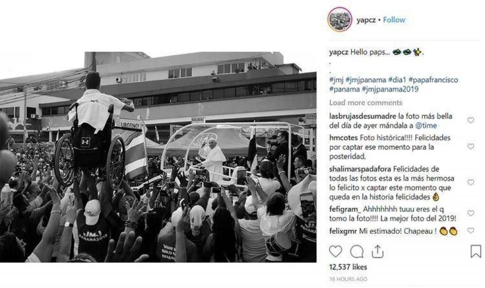 El papa Francisco y un peregrino muy especial: la historia detr�s de la imagen viral que conmovi� a Panam�