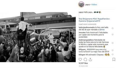 El papa Francisco y un peregrino muy especial: la historia detr�s de la imagen viral que conmovi� a Panam�