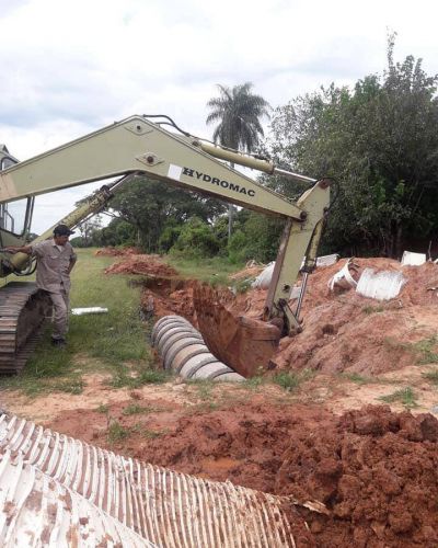 Iniciaron la reparaci�n de un desag�e pluvial en terrenos del Ponce