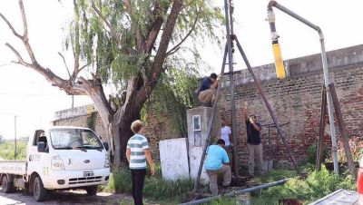 Vuelven a poner en servicio pozo de bombeo