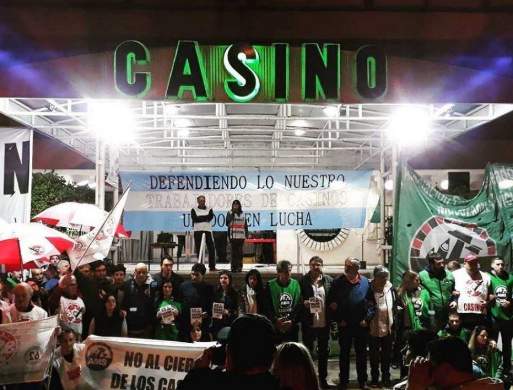 Nueva movilización contra el cierre del Casino de Necochea