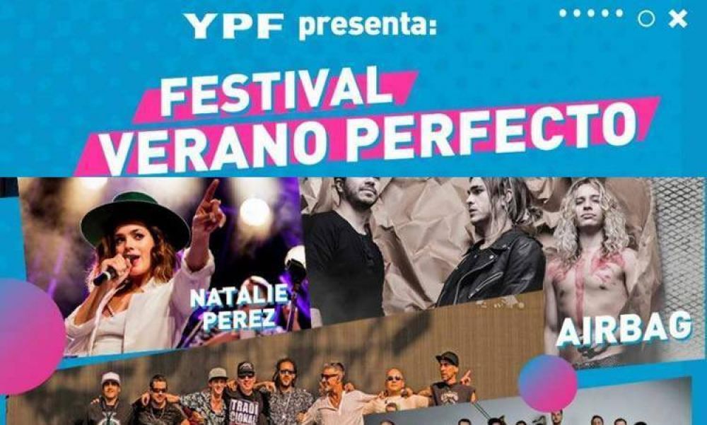 El Festival Verano Perfecto de YPF tendr este fin de semana un cierre de lujo