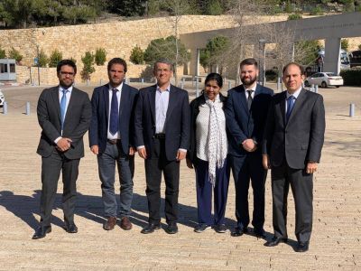 En Jerusal�n, Agust�n Zbar visit� junto con Margarita Barrientos una importante organizaci�n social israel�