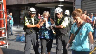 Infierno a metros del Obelisco