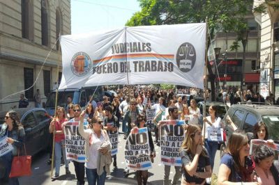 Los Judiciales del Fuero del Trabajo anunciaron un paro nacional de 36 horas el jueves y viernes