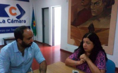 Situaci�n del comercio y competencia desleal, dos de los temas abordados entre el presidente de la c�mara empresaria y la titular del gremio de comercio
