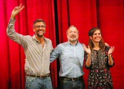 Sabatella encabez� multitudinario acto junto a Fernanda Raverta y Zerillo