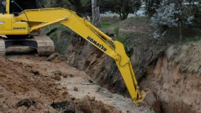 Se firm� el contrato para construcci�n de un conducto de desag�es pluviales