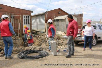 R�o Grande: Realizan obra de agua y cloacas para 150 vecinos