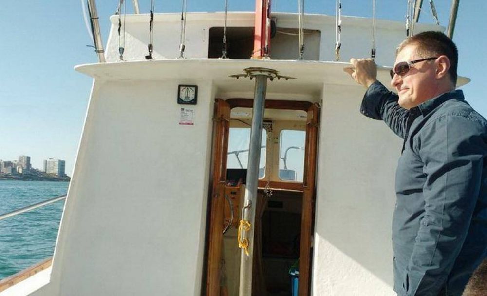 El embajador ruso naveg por la costas marplatense y fue agasajado en el Club Nutico