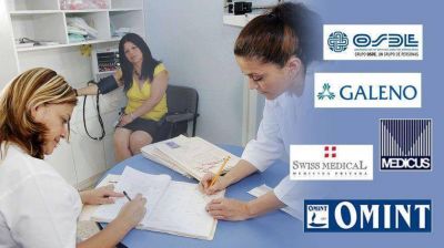 Las empresas de medicina prepaga preparan planes parciales con copagos