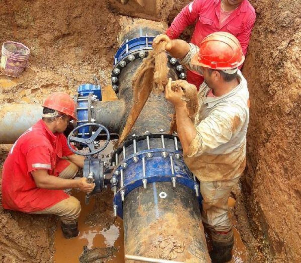 Finalizan nuevas obras hdricas para el servicio de agua en el Sur de Posadas y Garup