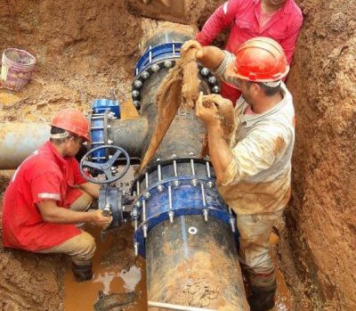 Finalizan nuevas obras h�dricas para el servicio de agua en el Sur de Posadas y Garup�